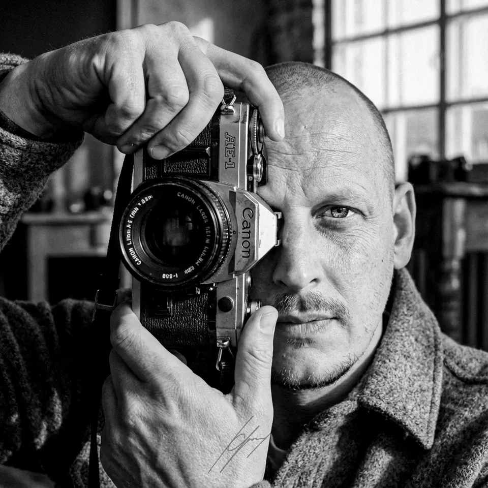 Nick Toorn with his camera.